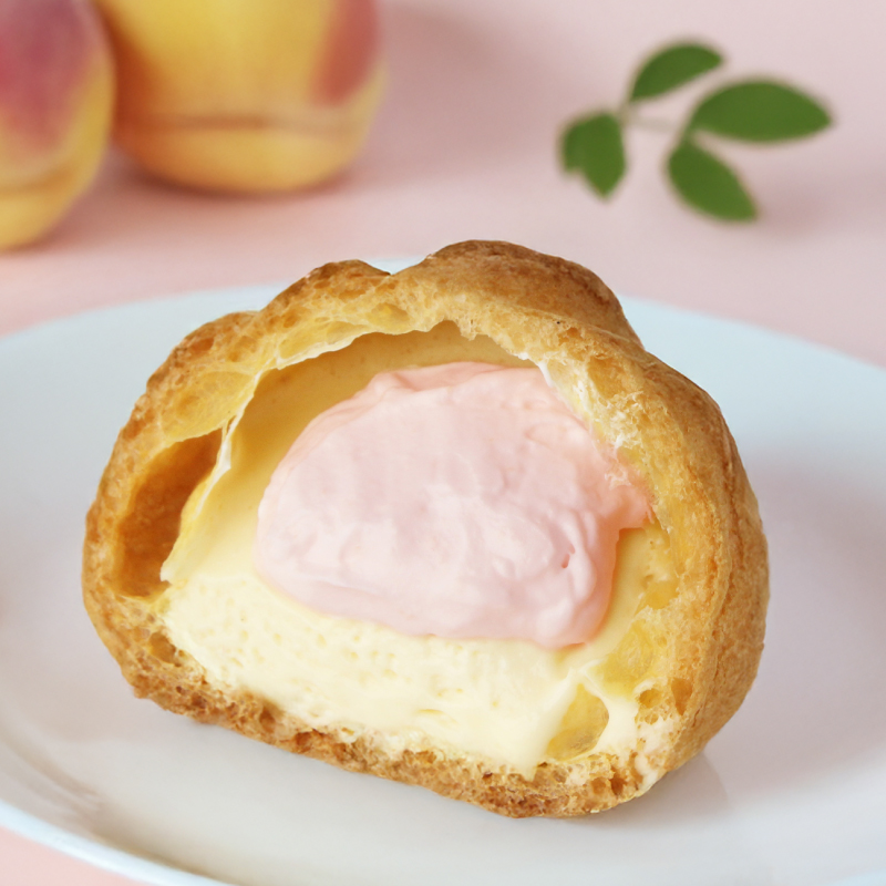 おいしさとろけるシュークリーム　岡山白桃